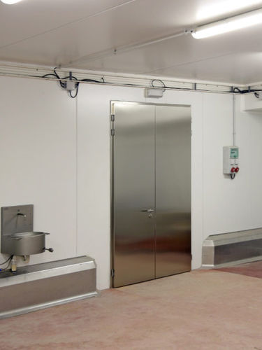 Porte avec charnière - TTP EI-60 - Tane Hermetic - en acier inoxydable / industrielle / pour salle blanche