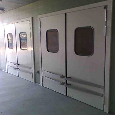 Porte avec charnière - DA-40 - Tane Hermetic - en acier inoxydable / PVC / industrielle