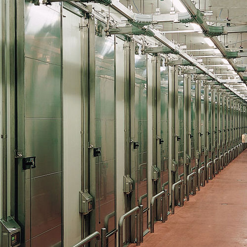 Porte coulissante - M3P  - Tane Hermetic - en acier inoxydable / PVC / industrielle