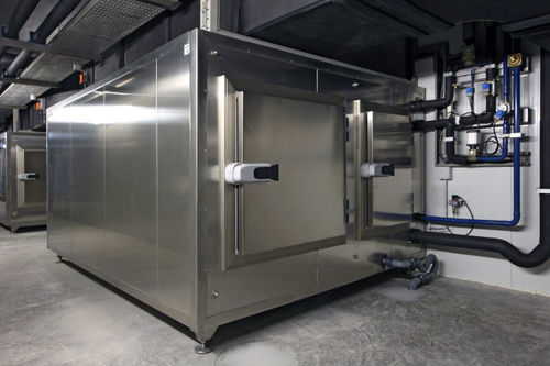 Porte avec charnière - Tane Hermetic - en acier inoxydable / PVC / industrielle