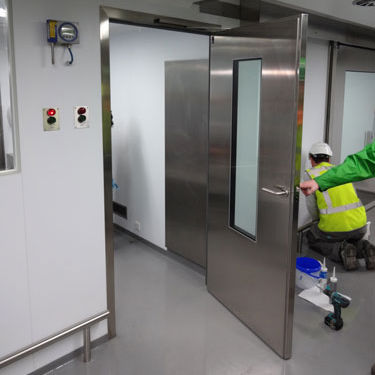 Porte battante - ENR SH - Tane Hermetic - avec charnière / en acier inoxydable / pour salle blanche