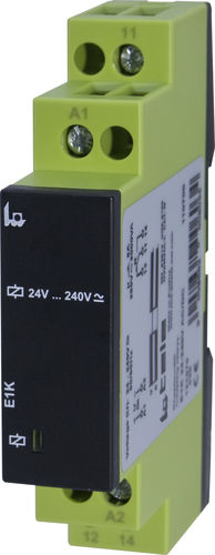 Relais électromécanique 24 Vcc - E1K - TELE Haase Steuergeraete GmbH - 1NO/NF / bas profil / sur rail DIN