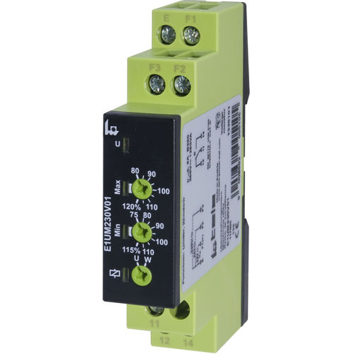 Relais de surveillance de tension - E1UM230V01 - TELE Haase Steuergeraete GmbH - 1NO/NF / AC/DC / monophasé