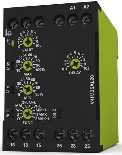 Relais de surveillance de courant - V4IM35AL20 - TELE Haase Steuergeraete GmbH - 2NO/NF / AC/DC / monophasé