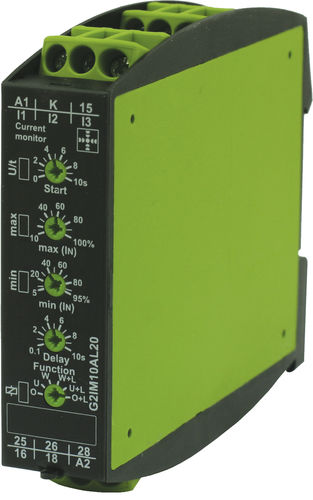 Relais de surveillance de courant - G2IM10AL20 24-240V AC/DC - TELE Haase Steuergeraete GmbH - 2NO/NF / monophasé / sur rail DIN
