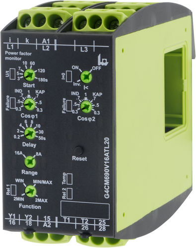 Relais de protection de facteur de puissance - G4CM690V16ATL20 - TELE Haase Steuergeraete GmbH - 2NO/NF / 1NO/NF / AC