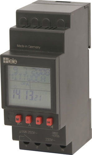 Interrupteur horaire numérique - TSC - TELE Haase Steuergeraete GmbH - sur rail DIN / avec horloge astronomique intégrée
