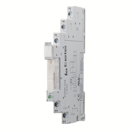Relais électromécanique 24 Vcc - STKR524 - TELE Haase Steuergeraete GmbH - 24 Vca / compact / fin