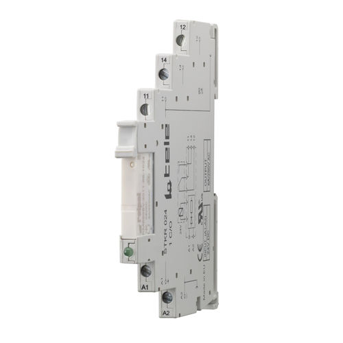 Relais électromécanique 24 Vcc - STKR024 - TELE Haase Steuergeraete GmbH - 1NO/NF / compact / fin