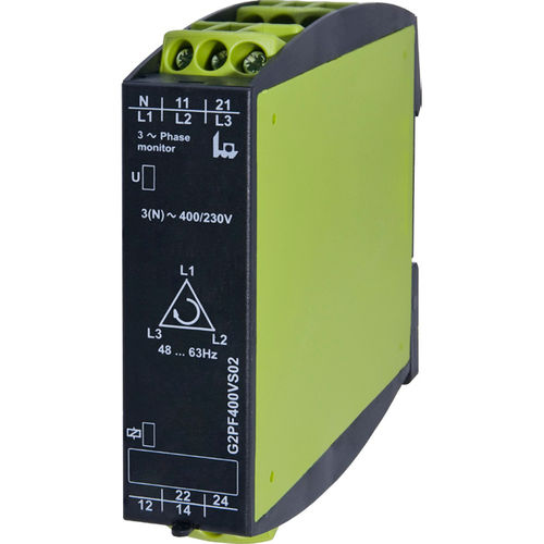 Relais de surveillance d'ordre de phases - G2PFxxxS02 series - TELE Haase Steuergeraete GmbH - d'absence de phases / de déséquilibre de phases / de séquence de phase