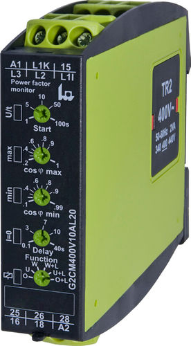 Relais de surveillance de facteur de puissance - G2CM400V10AL20 - TELE Haase Steuergeraete GmbH - 2NO/NF / AC / triphasé