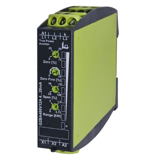 Transducteur de puissance sur rail DIN - G2BA480V12A 0...10V - TELE Haase Steuergeraete GmbH - triphasé