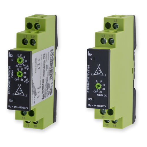 Relais de surveillance de tension - E1PF480Y/277VSY10 - TELE Haase Steuergeraete GmbH - d'ordre de phases / d'absence de phases / de déséquilibre de phases