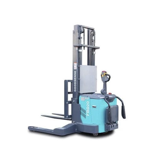 Gerbeur avec longeron encadrant - Zhejiang Goodsense Forklift Co., Ltd. - électrique / avec plate-forme pour conducteur / à conducteur accompagnant