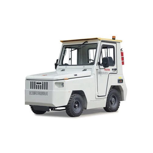 Tracteur électrique - Zhejiang Goodsense Forklift Co., Ltd. - à 4 roues / à conducteur porté assis / de remorquage