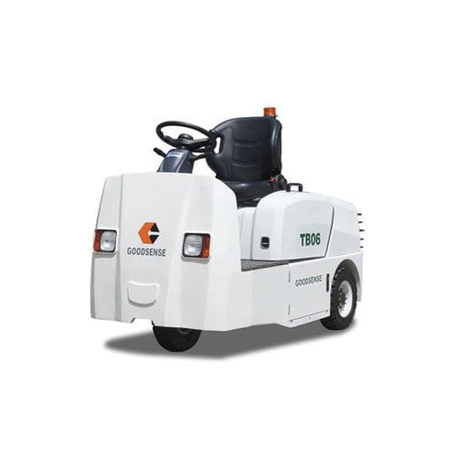 Tracteur électrique - Zhejiang Goodsense Forklift Co., Ltd. - à 3 roues / à conducteur porté assis / de remorquage