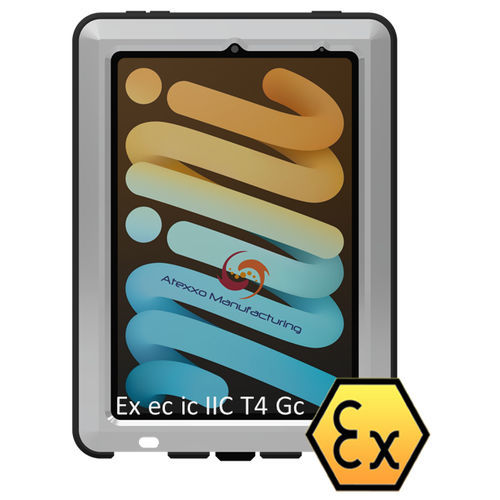 Tablette 8.6" - ATEX iPad Mini 6 - Atexxo Manufacturing B.V. - résistante à l'eau / à sécurité augmentée / ATEX