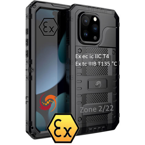 Smartphone industriel ATEX - MOB-EX-IPH-15 series - Atexxo B.V. - WiFi / Bluetooth / 4G