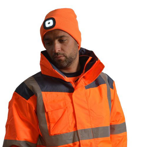 Casquette antiheurt EN 812 - BONC06L07 - Surflex - réglable / hiver / avec lampe frontale LED