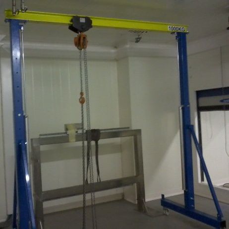 Portique sur roulettes - 36-1T25-S1 - ERIMAC - pour atelier / en acier