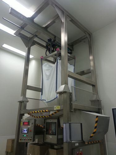 Videur de big-bag avec dispositif de levage - ERIBAG VR FP INOX - ERIMAC - vibrant / pour l'industrie agroalimentaire