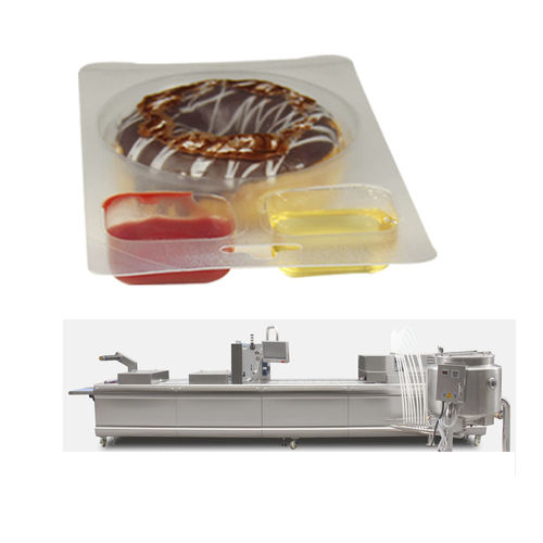 Machine de conditionnement contrôlée par PLC - DZL-420Y - Utien Pack Co., Ltd. - servocommandée / sous vide / sous blister