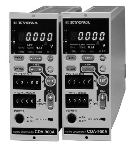 Conditionneur de signal à faible bruit - CDV-900A series  - Kyowa Electronic Instruments Co. - pour jauge de contrainte