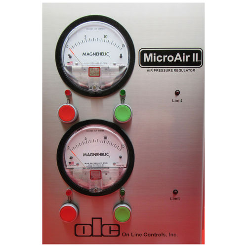 Régulateur de pression pour air comprimé - Dual MicroAir II - On Line Controls, Inc. - bi-étagé / pour l'extrusion de tuyaux flexibles