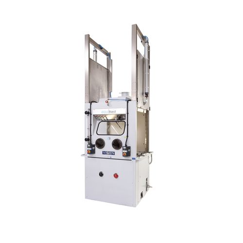 Cabine de sablage humide - Cube Aquablast® - VIXEN - manuelle / avec table tournante / en acier inoxydable