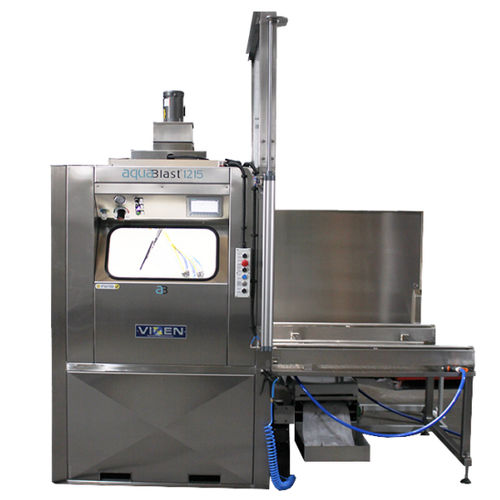 Cabine de sablage humide - Radial Arm Aquablast - VIXEN - automatique / avec table tournante / en acier inoxydable