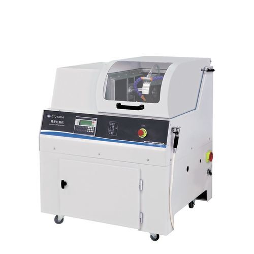 Machine de découpe à lame rotative - GTQ-5000A - Laizhou Weiyi Experiment Machine Manufacturing Co., Ltd. - pour céramique / pour métal / pour matières plastiques
