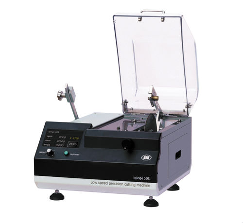 Machine de découpe à lame rotative - iqiege®50S - Laizhou Weiyi Experiment Machine Manufacturing Co., Ltd. - de disque / de laboratoire / à chargement manuel