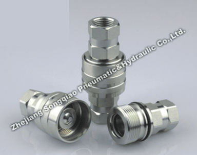 Raccord rapide - LSQ-CVV series - Zhejiang Songqiao Pneumatic and Hydraulic Co.,Ltd - hydraulique / fileté / en acier