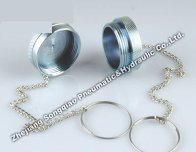 Capuchon fileté - KZE-BC series - Zhejiang Songqiao Pneumatic and Hydraulic Co.,Ltd - rond / en métal / pour raccord