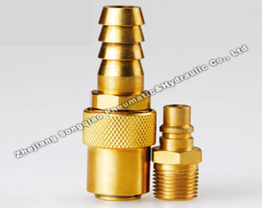 Raccord rapide - LSQ-K series - Zhejiang Songqiao Pneumatic and Hydraulic Co.,Ltd - pneumatique / en laiton / modulaire