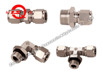 Raccord pneumatique - JKG  - Zhejiang Songqiao Pneumatic and Hydraulic Co.,Ltd - fileté / en T / coudé