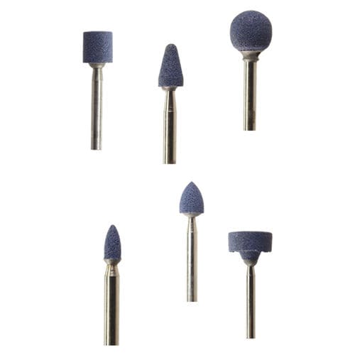 Meule sur tige de traitement de surface - 413 000 0 series - Bipol - en alumine
