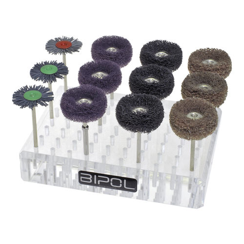 Kit de brosses abrasif - 418 000 100 - Bipol - d'ébavurage