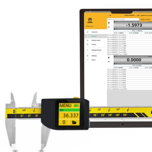 Application mobile de mesure - 299100040 - MICROTECH - de transfert de données / d'accès à distance / pour pied à coulisse