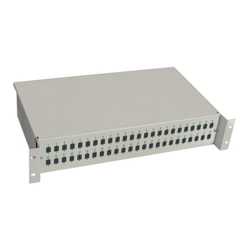 Boîte pour épissure pour fibre optique - ODF-19-2U series - DLL Partners - rack 19" / en acier