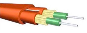 Câble optique plat - I-VHH 2x1 series - DLL Partners - de données / à retardateur de flamme / robuste