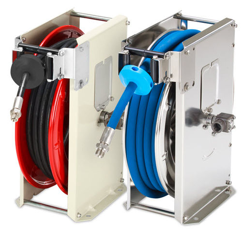 Enrouleur de tuyau - ST series - Teha - à rappel automatique / fixe / en acier inoxydable