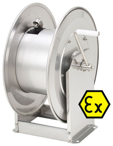 Enrouleur de tuyau - STKi2 Ex series - Teha - à manivelle / pour produits chimiques / fixe