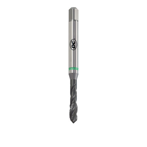 Taraud machine monobloc - S360VS-3 - DC SWISS SA - à goujures hélicoïdales / HSSE-PM / pour acier