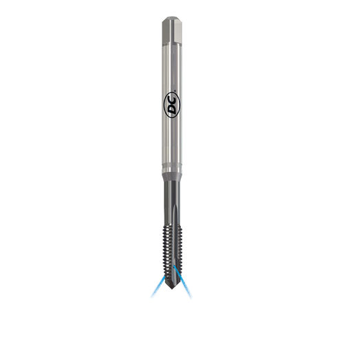 Taraud machine pour trous débouchants - Q323VS-4 - DC SWISS SA - monobloc / à goujures droites / HSSE-PM