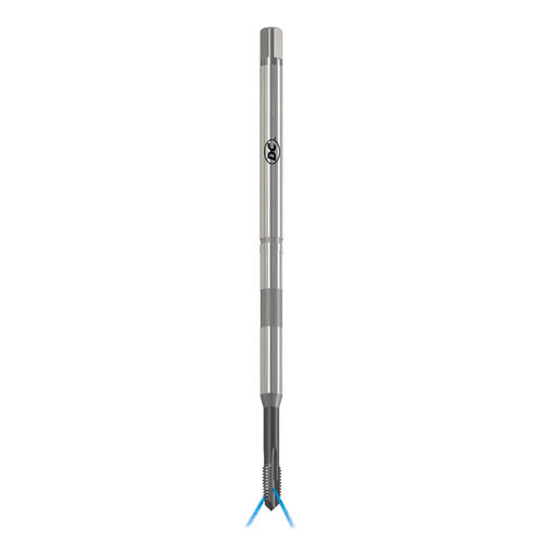 Taraud machine pour trous débouchants - RTS523VS-4 - DC SWISS SA - monobloc / à goujures droites / à tige longue