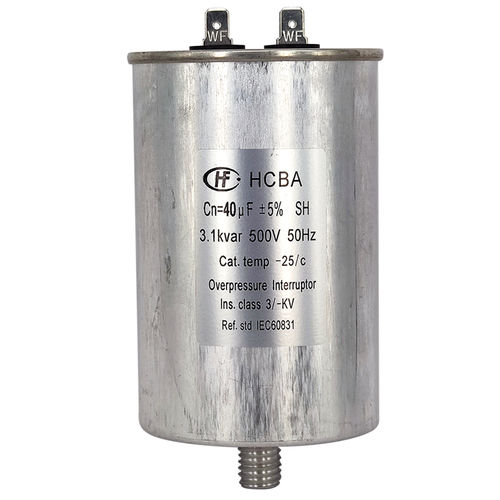 Condensateur à film - HCBA series  - Xiamen Hongfa Electroacoustic Co.,Ltd. - cylindrique / à visser / de correction de facteur de puissance