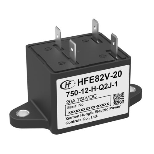 Relais électromécanique haute tension - HFE82V-20 - Xiamen Hongfa Electroacoustic Co.,Ltd. - 24 Vcc / 12 Vcc / 1NO