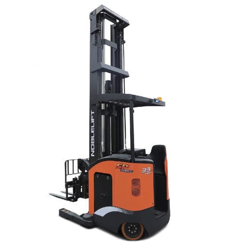 Chariot élévateur à mât rétractable électrique - RT series - Noblelift Intelligent Equipment Co., Ltd. - à conducteur porté debout / pour entrepôt / de précision