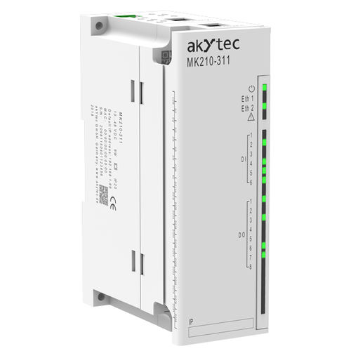 Module E/S numérique - MK210 DI+DO series - akYtec GmbH - Ethernet / Modbus TCP / USB
